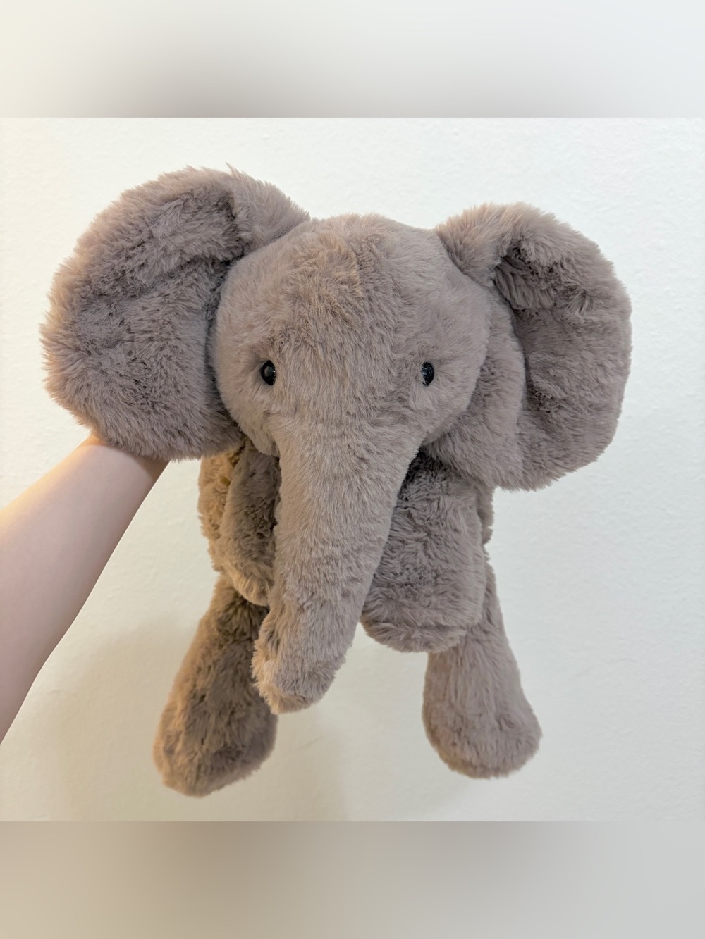 Jellycat Large Smudge Elephant - Like New, No tush tag